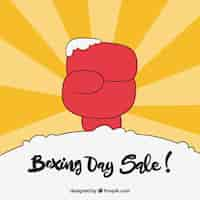 Free vector boxing day discounts background