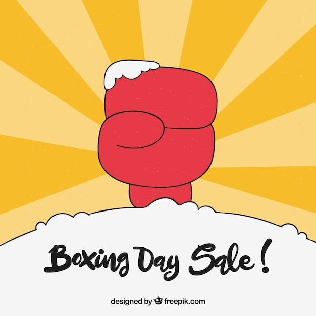 Boxing day discounts background