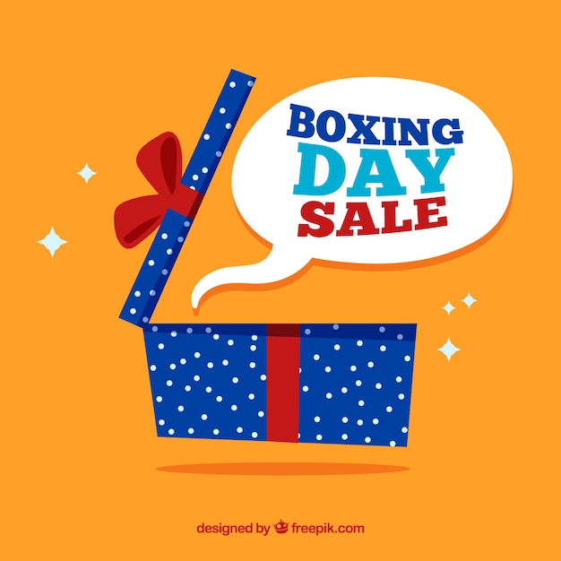 Boxing day discounts background