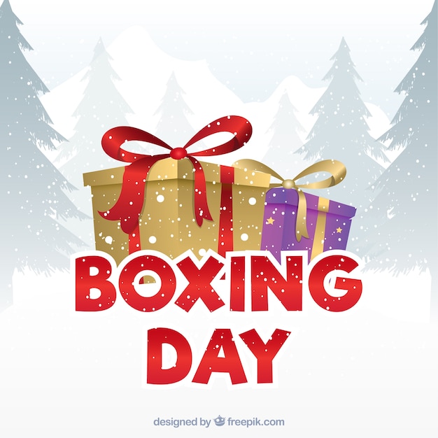 Boxing day discounts background