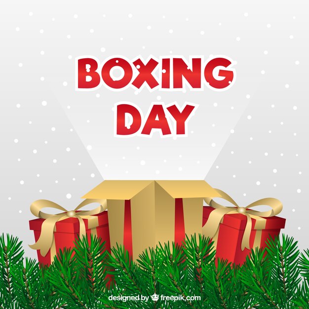 Boxing day discounts background