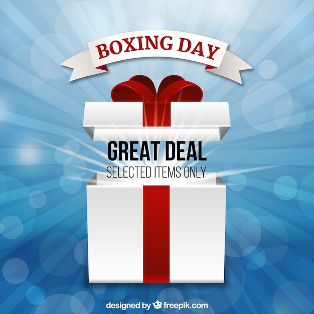 Free vector boxing day's great deal on selected items