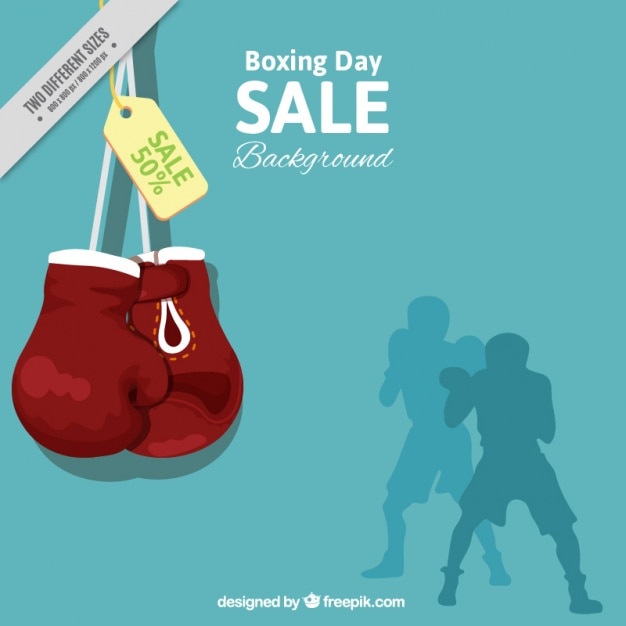 Vettore gratuito boxing day sale background