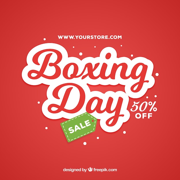 Free vector boxing day sale background