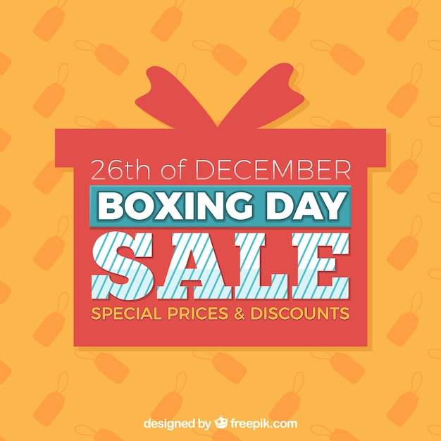 Free vector boxing day sale background