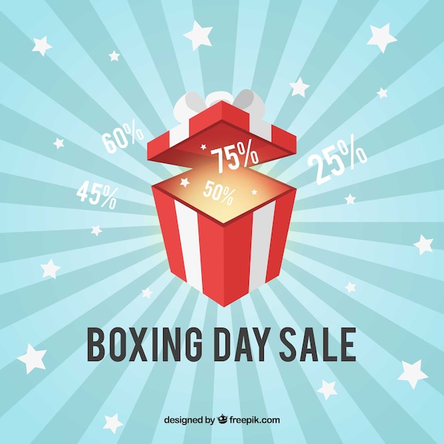 Free vector boxing day sale background