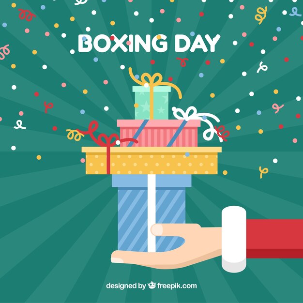 Free vector boxing day sale background