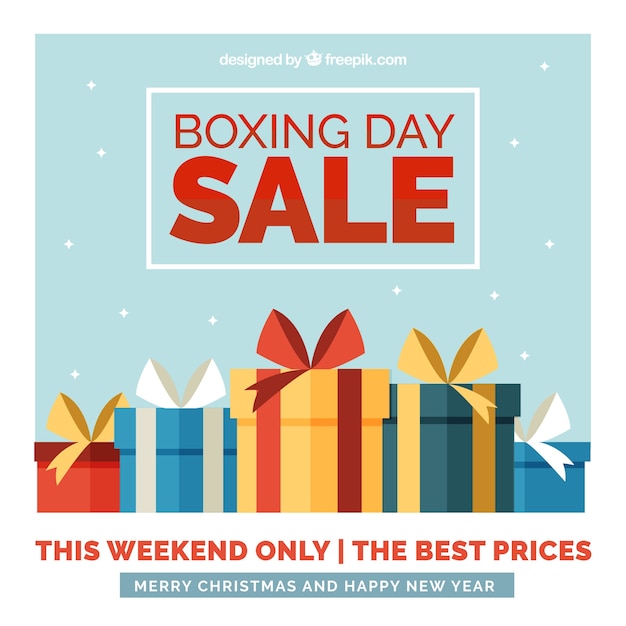 Boxing day sale background