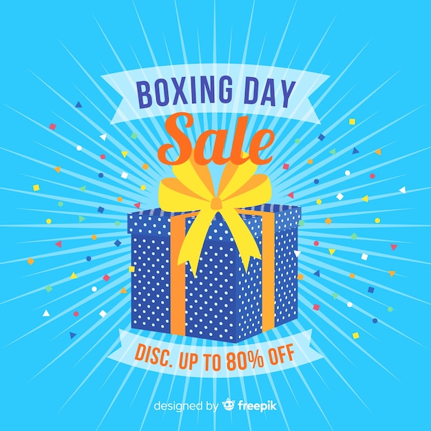 Free vector boxing day sale background