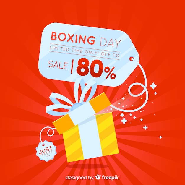 Boxing day sale background