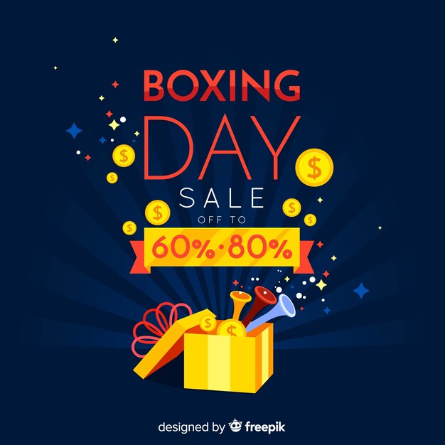 Boxing day sale background