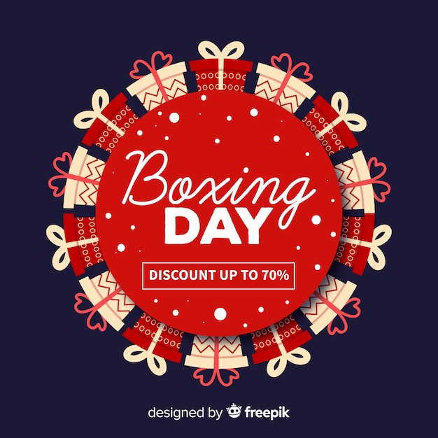 Boxing day sale background