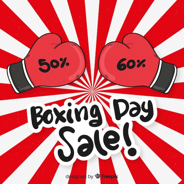 Free vector boxing day sale background