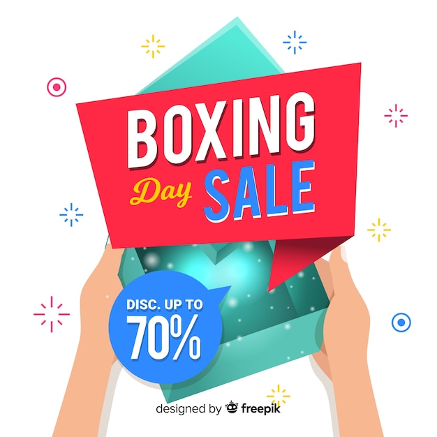 Free vector boxing day sale background