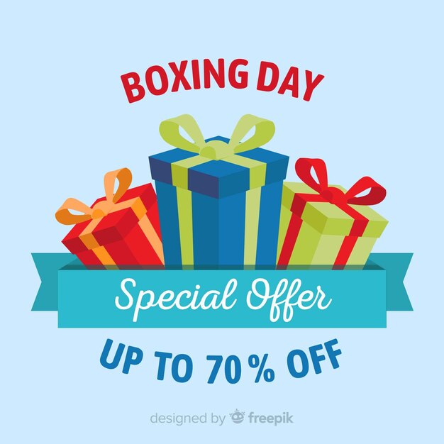 Boxing day sale background