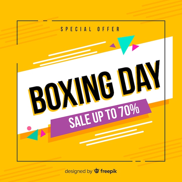 ボクシングの日の販売の背景