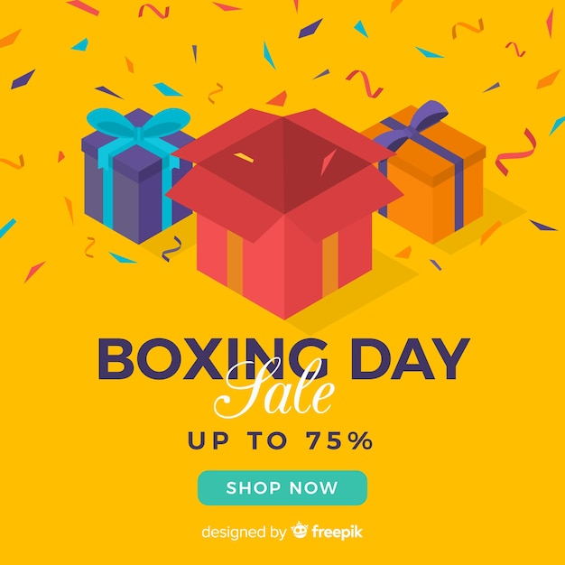 Boxing day sale background