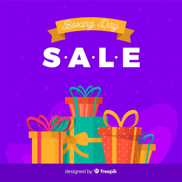 Boxing day sale background