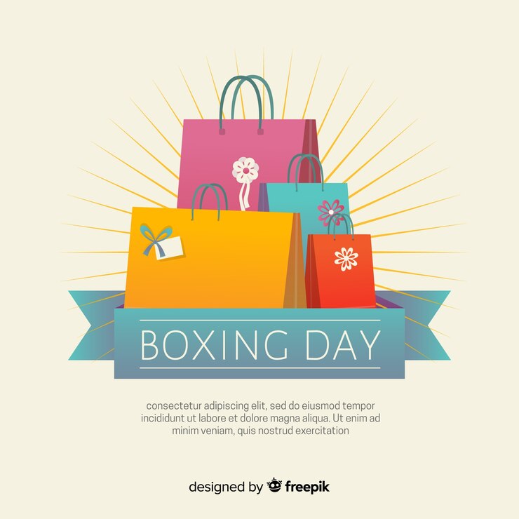 Free Vector boxing day sale background