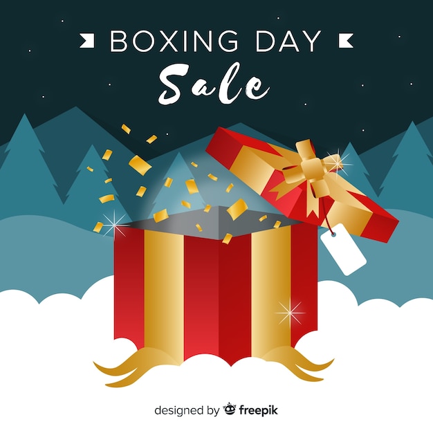 Free vector boxing day sale background