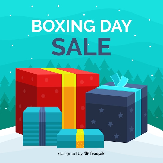 Free vector boxing day sale background