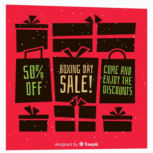 Boxing day sale background