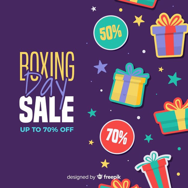 Boxing day sale background