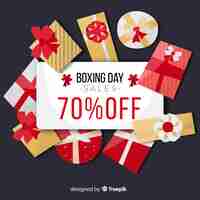 Free vector boxing day sale background