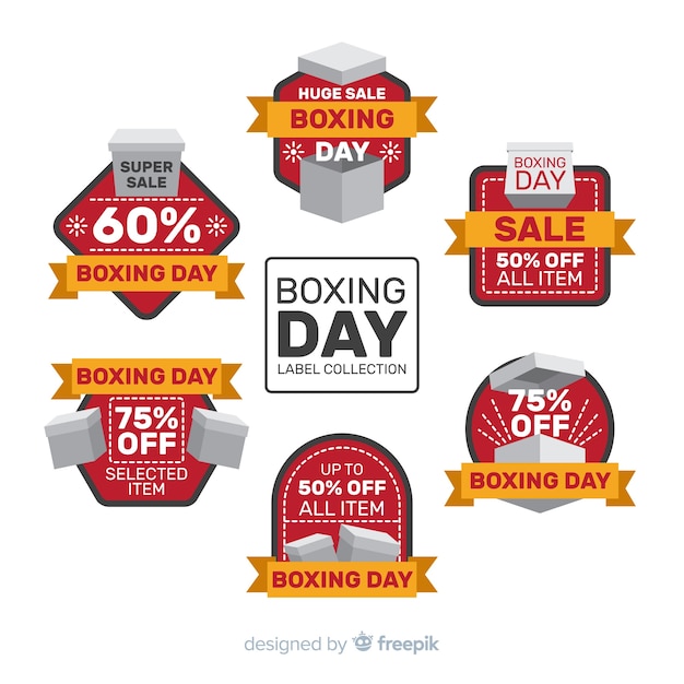 Boxing day sale badge collection