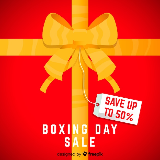 Free vector boxing day sale banner