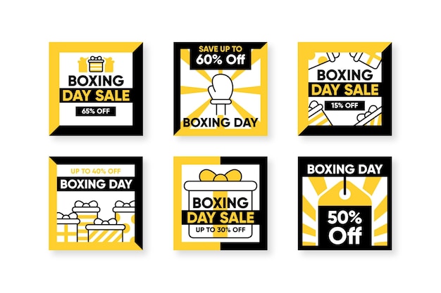 Boxing day sale instagram post collection