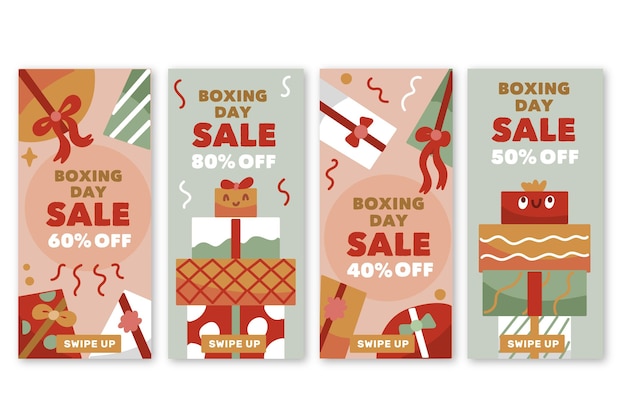 Boxing day sale instagram stories collection