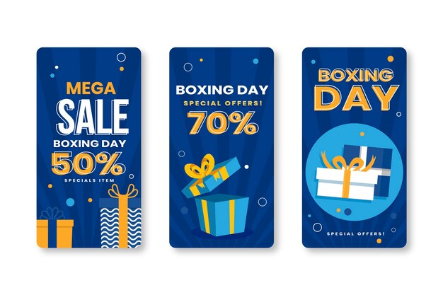 Boxing day sale instagram story collection