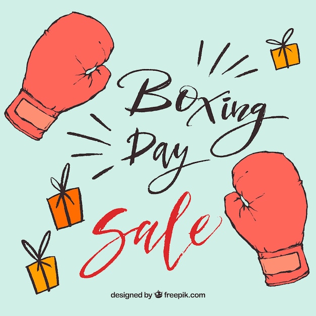 Free vector boxing day sales background