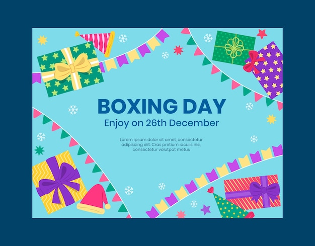 Boxing day sales photocall template