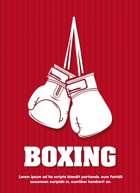 boxing poster template graphic design