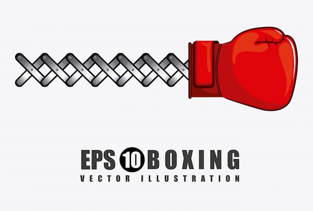 Free vector boxing simple element