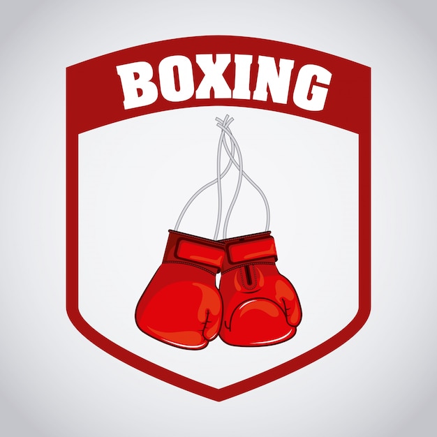 Simple Boxing Elements Free Vector Download