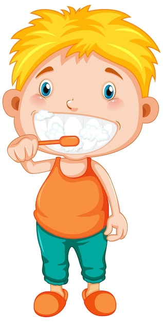 少年漫画の歯磨き