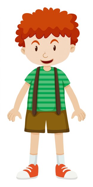 boy with curly hair