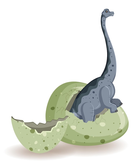 Брахиозавр вылупляется из яйца