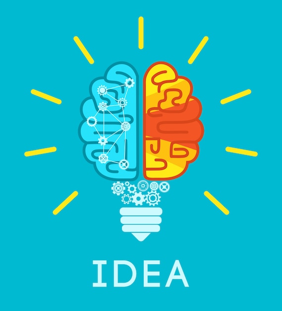 脳のアイデアの概念