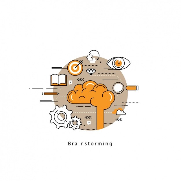 Free Vector brainstorming background design