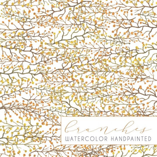 Free Vector branches pattern design
