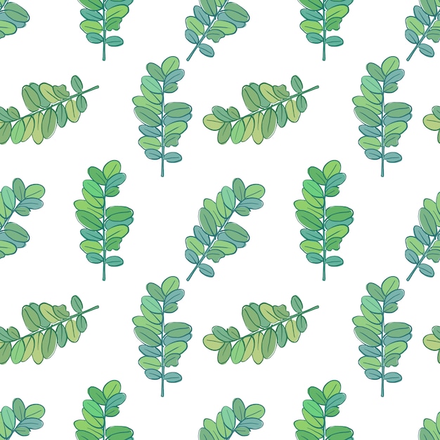 Free vector branches pattern design