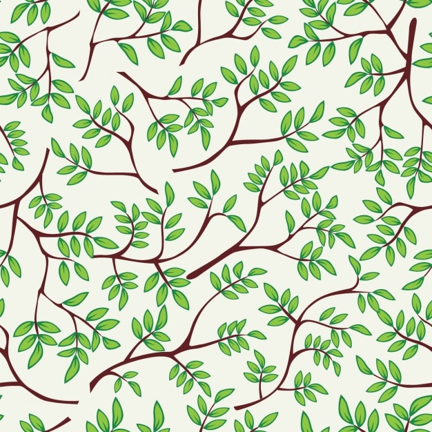 Free vector branches pattern