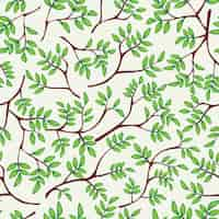 Free vector branches pattern