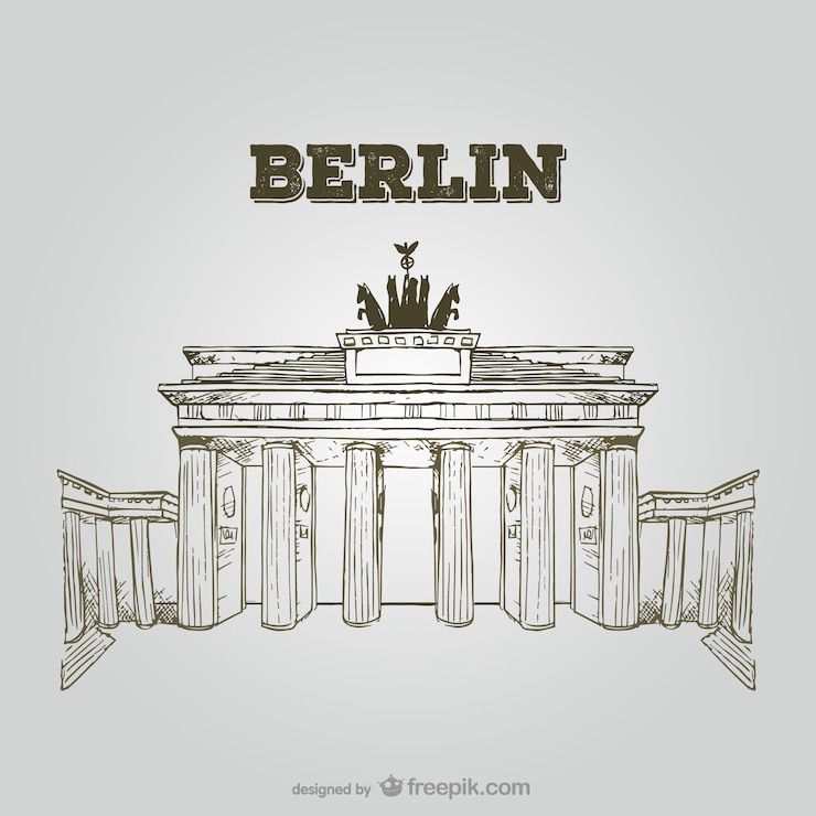 Free Vector brandenburg gate