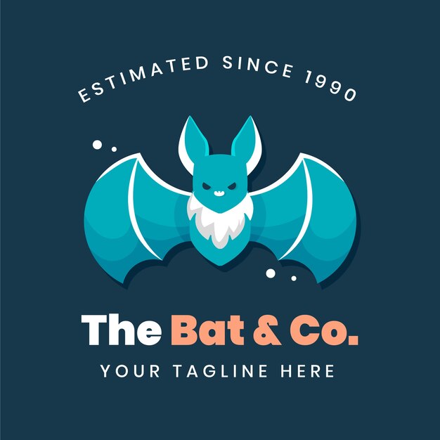 Free Vector branding bat logo template
