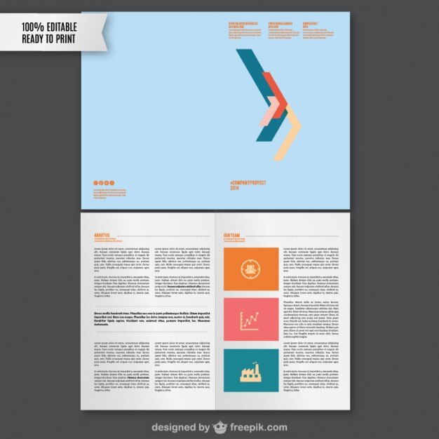 Free Vector branding guidelines template